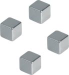 Thumbnail - Franken Neodymium Quadratisch Magnete Silber 3 kg Tragfähigkeit 10 mm 4 Stück