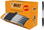 Bic Atlantis Classic Retractable Ballpoint Pen Black 0.4 Mm Medium Refillable Pack Of 36