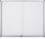 Thumbnail - Bi-Office Exhibit Indoor Abschließbarer Schaukasten Magnetisch 8 x A4 96,7 (B) x 70,6 (H) cm Weiß