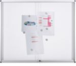 Bi-Office Exhibit Indoor Abschließbarer Schaukasten Magnetisch 18 x A4 132,4 (B) x 96,7 (H) cm Weiß