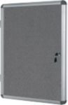 Bi-Office Enclore Indoor Abschließbarer Schaukasten Nicht magnetisch 9 x A4 72 (B) x 98,1 (H) cm Grau