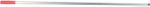 BETRA Wischmoppstiel 3 x 3 cm Silber, Rot