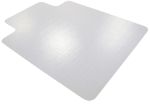 Realspace Stuhlunterlage PVC (Polyvinylchlorid) Standard Lippe, Rechteckig Transparent 120 x 90 cm Weichböden