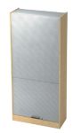 Hammerbacher Rollladenschrank SET90 Braun, Silber 900 x 400 x 2.004 mm