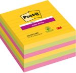 Post-it Rio Haftnotizen 101 x 101 mm Farbig sortiert Quadratisch Liniert 6 Stück à 90 Blatt