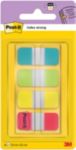 Thumbnail - Post-it Index-Haftstreifen Rechteckig 1,58 x 3,81 cm Farbig sortiert Aquablau 4 Stück à 10 Streifen