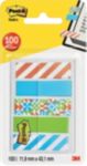 Post-It Index Flags 11.9 X 43.2 Mm Geos Assorted 20 Strips