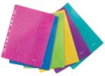 Leitz Wow Punched Pockets 4707 A4 With Flap Embossed Polypropylene 200 Micron Assorted Pack Of 6