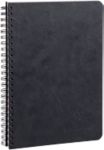 Clairefontaine Notizbuch DIN A5 Kariert Spiralbindung Pressspan Schwarz 100 Seiten 50 Blatt