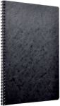 Clairefontaine Notizbuch DIN A4 Kariert Spiralbindung Pressspan Schwarz 100 Seiten 50 Blatt