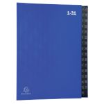 Exacompta Pultordner 57042E DIN A4 Blau Hartpappe