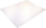 Realspace Stuhlunterlage PC (Polycarbonat) Premium Rechteckig Transparent 116 x 150 cm Weichböden