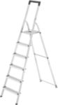 Hailo Stufenleiter L40 Easyclix Silber 6 Stufen 51 x 206 cm
