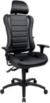 TOPSTAR Ergonomischer Bürostuhl Synchronmechanismus Höhenverstellbare Armlehne Höhenverstellbarer Sitz Schwarz 110 kg He...