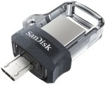 SanDisk USB 3.0 USB-Stick Ultra Dual 128 GB Transparent Schwarz