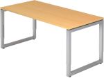 Hammerbacher R-Series VRS Schreibtisch Buche Wange 1.600 (B) x 800 (T) x 850 (H) mm Spanplatte, Stahl