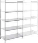 ARNO SPACE Epsilon Regale 5 Fachböden Verzinkt 1.000 x 300 x 2.000 mm Grau