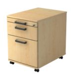 Thumbnail - Hammerbacher Rollcontainer 2 Schübe abschließbar 428 x 580 x 590 mm Ahorn