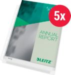 Thumbnail - Leitz Premium Maxi Prospekthülle DIN A4 Genarbt Transparent 170 Mikron PVC (Polyvinylchlorid) Öffnung oben 11 Löcher 475...