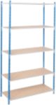 ARNO SPACE Arno - Workshop Regale 5 Fachböden Verzinkt 1.000 x 500 x 2.000 mm Blau