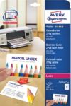 AVERY Zweckform Visitenkarten C32026-25 Ultraweiss A4 270 g/m² 25 Blatt à 10 Etiketten