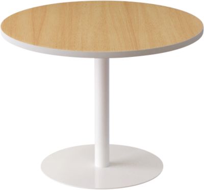 Thumbnail - meet powered by PAPERFLOW Beistelltisch Melamin Braun, Weiß Weiß 800 x 800 x 600 mm