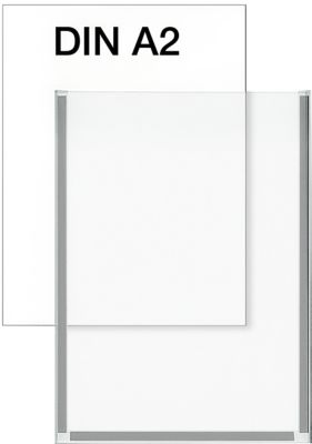 Thumbnail - Kerkmann Metropol Inforahmen Bodenstehend Kunststoff 420 (B) x 3 (T) x 594 (H) mm Transparent