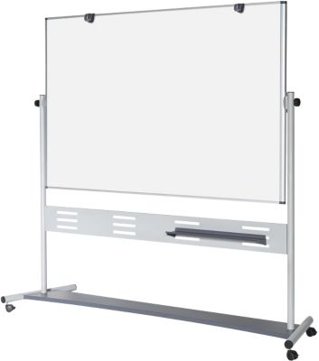 Tableau blanc rotatif sur piètement Bi-Office Evolution Émail Magnétique 120 x 90 cm