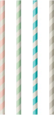 Pailles PAPSTAR Papier Assortiment 100 Unités