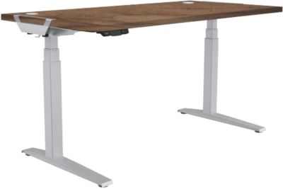 Fellowes Levado Elektrisch Höhenverstellbar Sitz-Stehschreibtisch Rechteckig Walnuss T-Fuß 1.829 (B) x 698 (T) x 1.257 (...