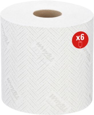 Essuie-tout 7490 WYPALL L10 1 épaisseur À dévidage central Blanc 6 Rouleaux de 630 Feuilles