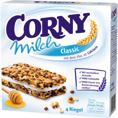Bâtons de céréales Corny Chocolat au lait 4 Unités de 30 g
