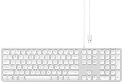 Clavier filaire Satechi QWERTY Royaume-Uni pour Mac Argenté