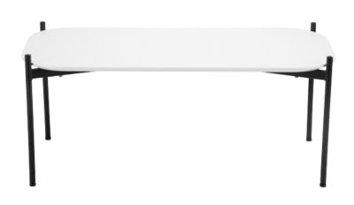 Thumbnail - meet powered by PAPERFLOW Empfangstisch Rechteckig Meet MDF (Mitteldichte Faserplatte) Schwarz 1.000 x 500 x 400 mm