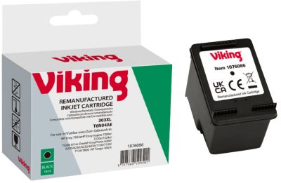 Viking 303XL Kompatibel HP Tintenpatrone T6N04AE Schwarz