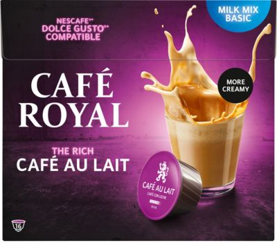 Capsules de café Café au lait CAFÉ ROYAL 16 Unités