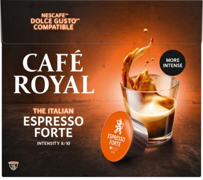 Capsules de café Espresso Forte CAFÉ ROYAL 16 Unités
