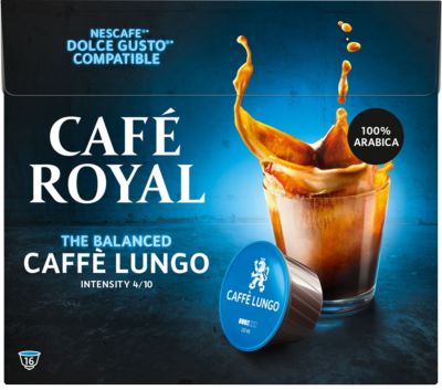 Capsules de café Caffè Lungo CAFÉ ROYAL 16 Unités
