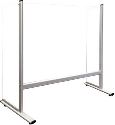 Panneau de séparation transparent en plexiglas avec panneau latéraux Franken Transparent 100 x 65 cm