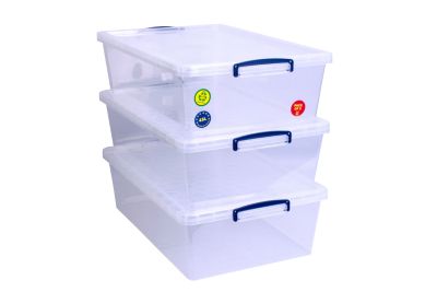 Boîte empilable Really Useful Box 43 l Transparent 44 x 69,5 x 23 cm 3 Unités