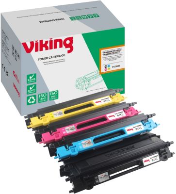 Viking TN-423BK / TN-423C / TN-423M / TN-423Y Kompatibel Brother Tonerkartusche Schwarz, Cyan, Magenta, Gelb Multipack 4...