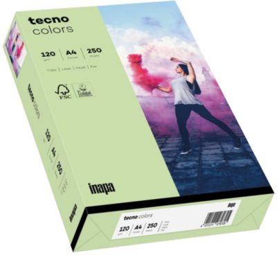Thumbnail - tecno DIN A4 Farbiges Papier Grün 120 g/m² 250 Blatt