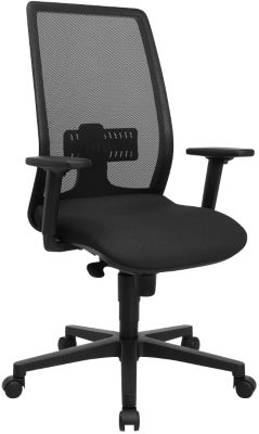 TOPSTAR Bürostuhl Synchronmechanismus Netzstoff Höhenverstellbare Armlehne Höhenverstellbarer Sitz Schwarz 110 kg T240 4...