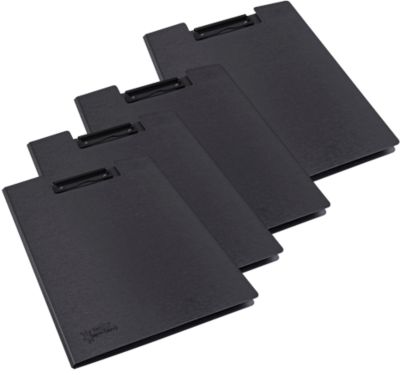 Rapesco Germ-Savvy Foldover Clipboard A4 Pp (Polypropylene) Black Portrait 1641 Pack Of 4