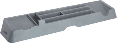 Pot à crayons et plumier Exacompta Glossy 67038D Polypropylène Gris 48,1 x 11,5 x 5,6 cm