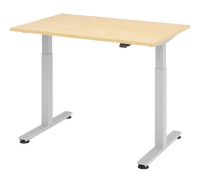 Bureau assis-debout Hammerbacher XMST Imitation érable 1 200 x 800 x 650 mm