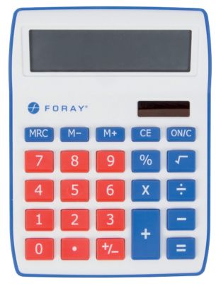 Calculatrice de bureau Foray Generation 10 chiffres Rouge