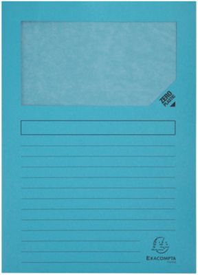 Farde à fenêtre Exacompta Forever A4 Bleu Carte recyclée 22 x 31 cm 100 Unités