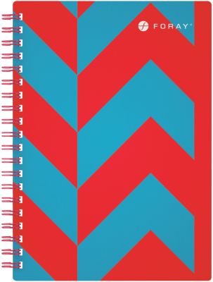 Cahier à spirale Foray Extreme Turquoise A5 Couverture poly Ligné 100 Feuilles