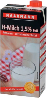 Lait Naarmann 733431 1.5 % 12 Unités de 1 L